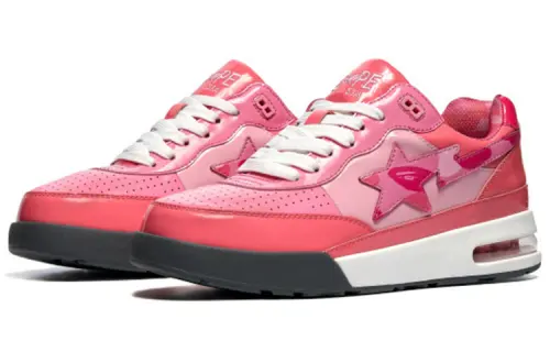 BAPE A BATHING APE Bape Road Sta Patent Leather Pink 2022