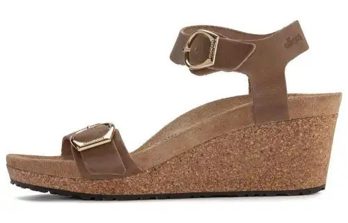 Birkenstock Suede One Strap Sandals Women's Light Brown
