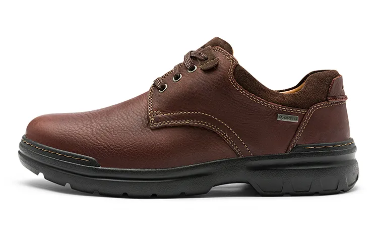 Clarks Leather Dress Shoes Men's Russet