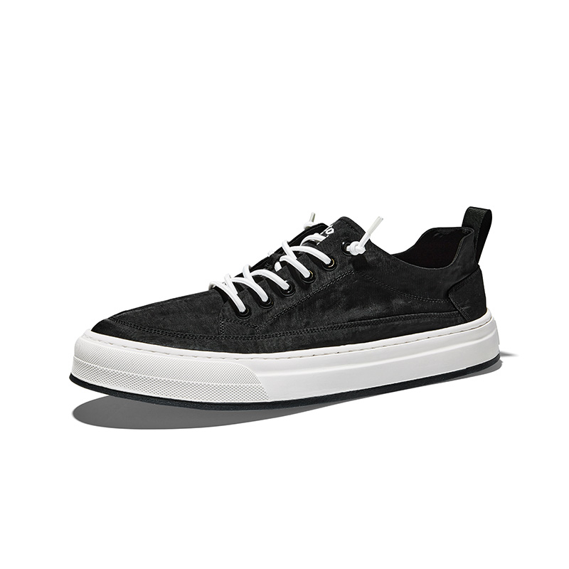 Hautton Jeans Fabric Lightweight Low top Skateboard Shoes Men's