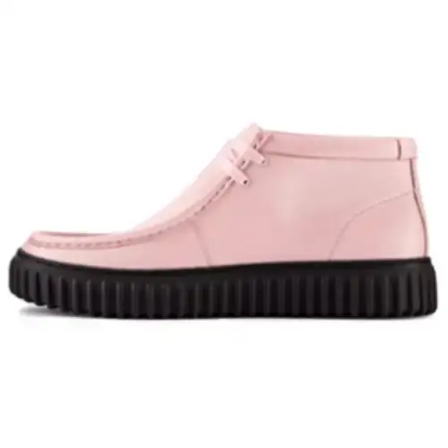 Martine Rose x Clarks Originals Torhill Hi Leather Ankle Boots Men's Pink