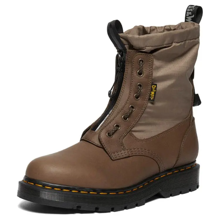 Dr.Martens 1460 Trinity Cow Leather Combat Boots Unisex Dull Umber