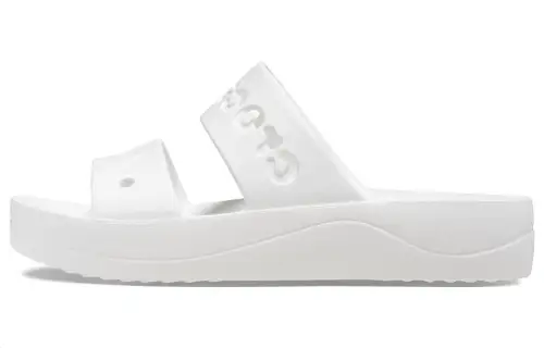 Crocs Baya Platform Sandals 'White' Women's