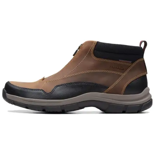 Clarks Leather Casual Shoes Men's Dark Umber