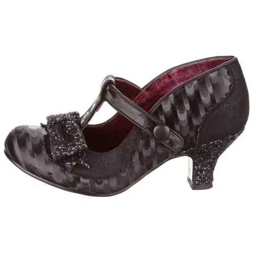 IRREGULAR CHOICE Pu Slim Heel High Heels 6CM Women's Black