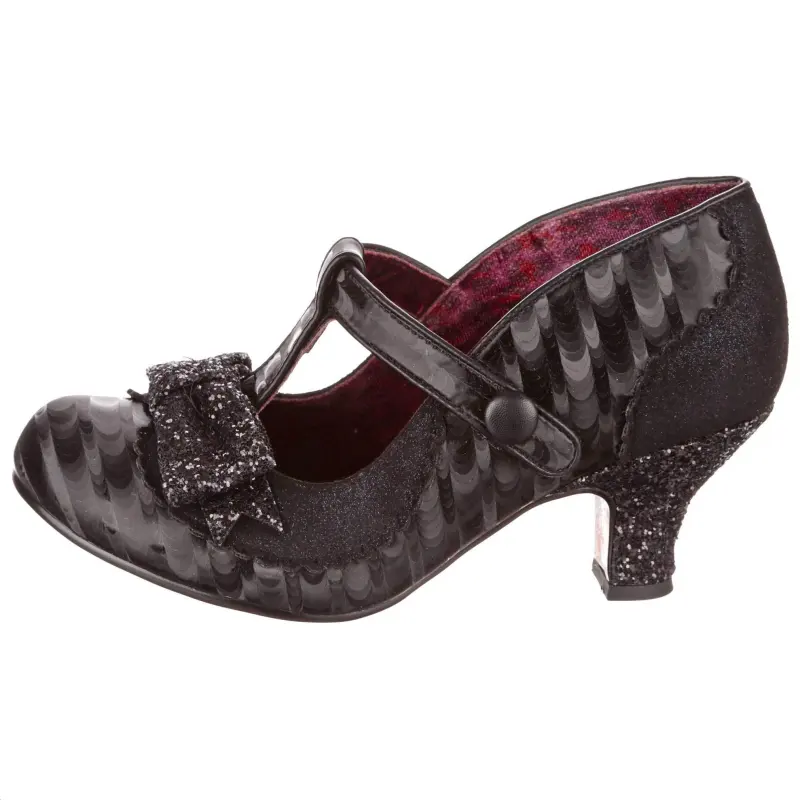 IRREGULAR CHOICE Pu Slim Heel High Heels 6CM Women's Black