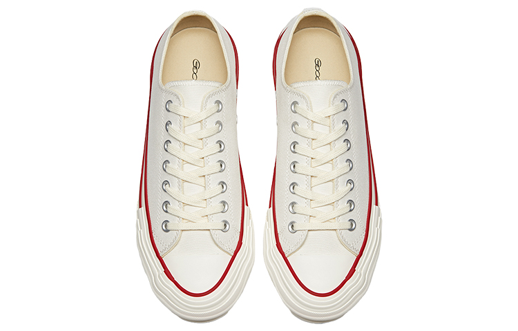 GOOD BAI Coverage Low top Canvas Shoes Unisex White