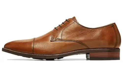 COLE HAAN Top Grain Cow Leather Dress Shoes Men's Brown