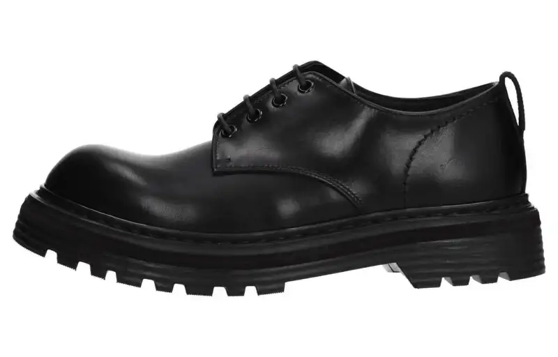 PREMIATA Leather Minimalist Fashion Casual Shoes Men's Black