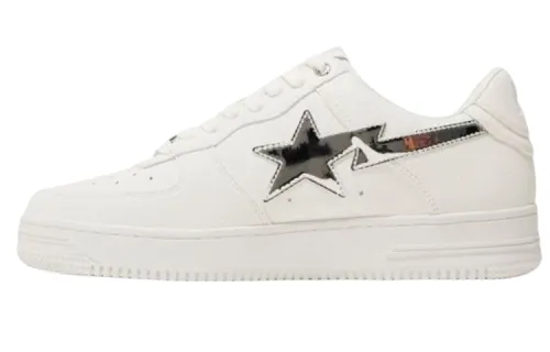 A BATHING APE Bape Sta White Silver 2023
