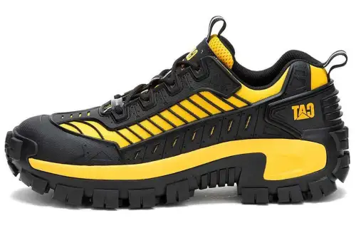 CAT Invader Mecha Low top Casual Shoes Men's Black Yellow