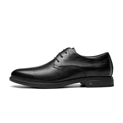 CARTELO Cow Leather Dress Shoes Men's Black
