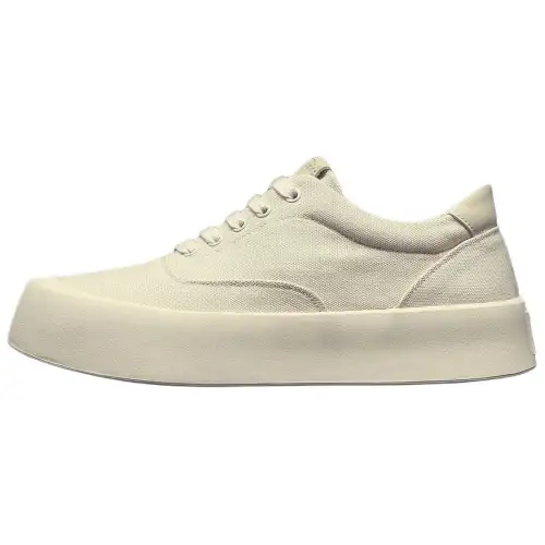 JANE HARLOW Fabric Lightweight And Breathable Low top Skateboard Shoes Men's White