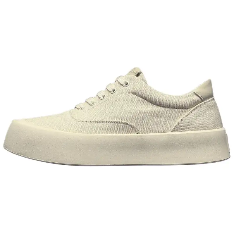 JANE HARLOW Fabric Lightweight And Breathable Low top Skateboard Shoes Men's White