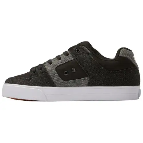 DC Shoes Leather Low top Skateboard Shoes Men's Black White