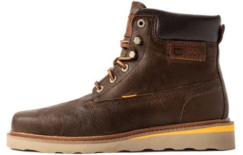 CAT JACKSON HI Thermal Abrasion Resistant Height Increasing Slip Resistant Short Outdoor Boots Men's Brown