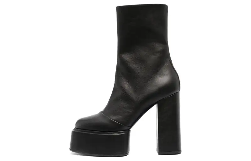 3Juin Logo-debossed Platform Ankle Boots