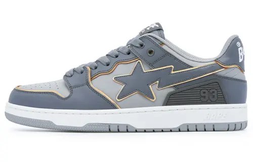 BAPE A BATHING APE Bape SK8 Sta White Silver Grey