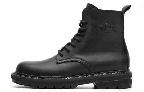 Dickies Cow Split Leather Short Combat Boots Unisex