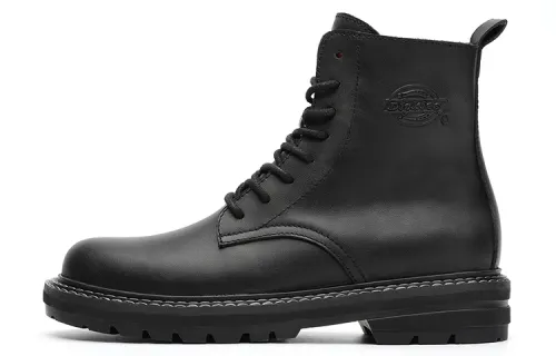 Dickies Cow Split Leather Short Combat Boots Unisex