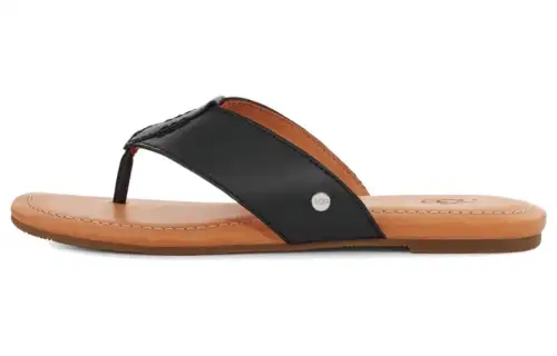 UGG Leather Stylish Sandal Women's Black