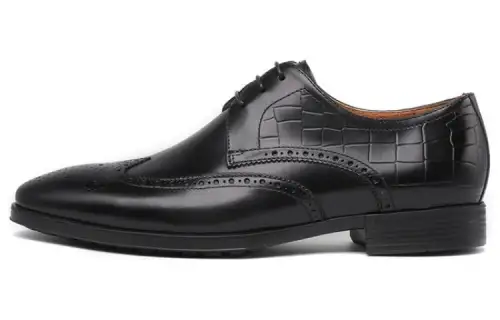Chrisdien Deny Leather Dress Shoes Men's Black
