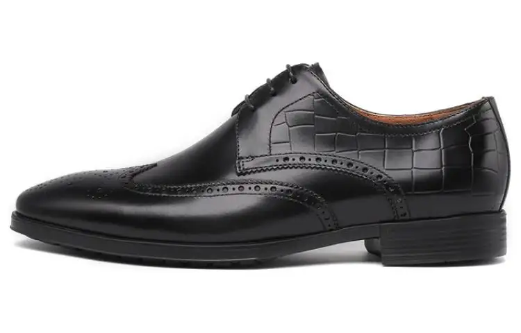 Chrisdien Deny Leather Dress Shoes Men's Black