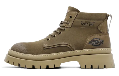 Dickies Cow Leather Crew Combat Boots Men's Apricot