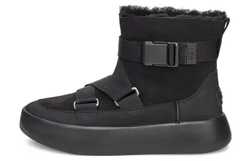 UGG Classic Boom Buckle Snow Boots Black Women's
