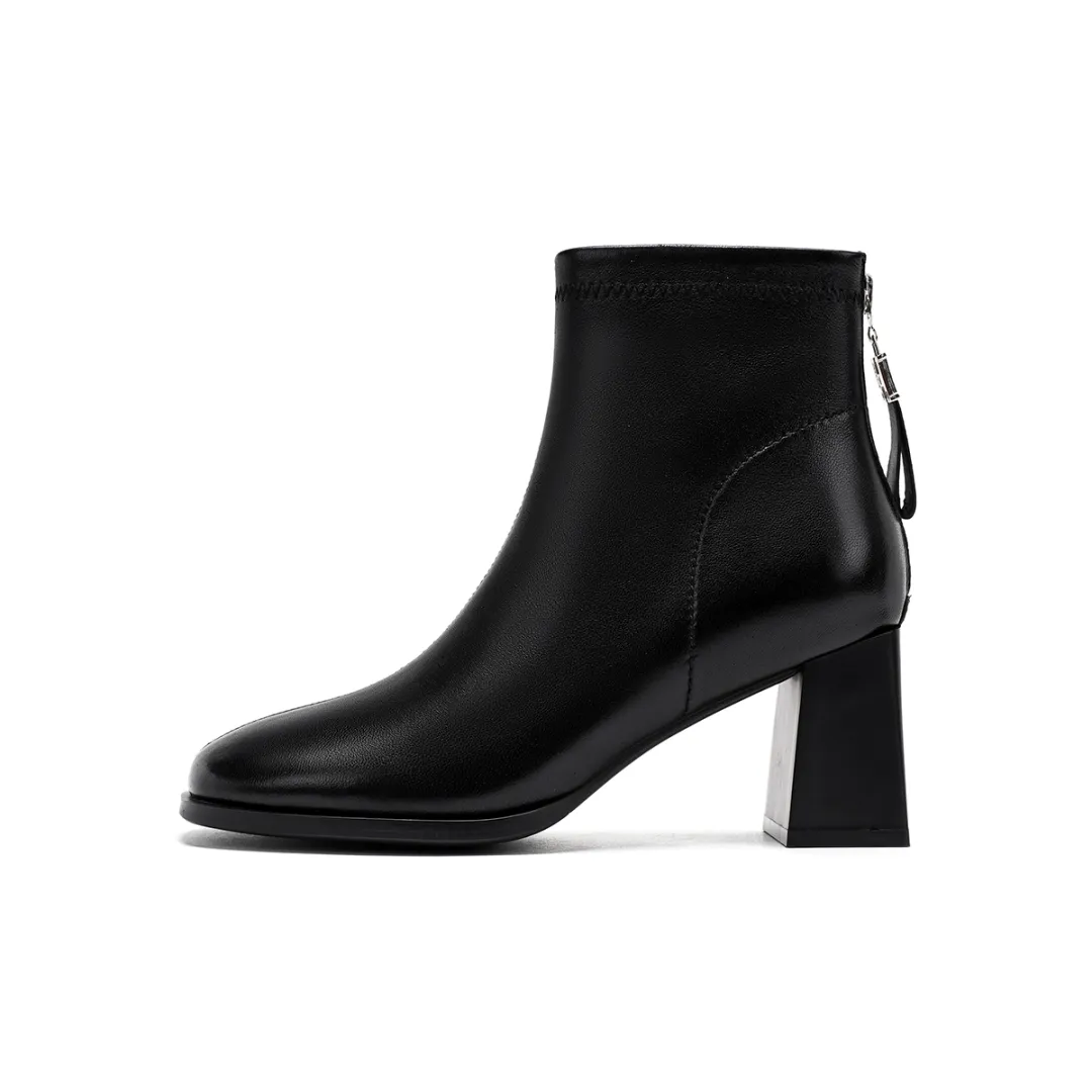HARSON Ankle Boots Women's Black/Gray/Beige