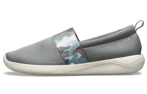 Crocs LiteRide Casual Shoes Women's Low Top Gray/White Color