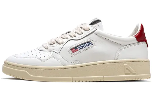 AUTRY Medalist Leather Low 'White Red' Women's