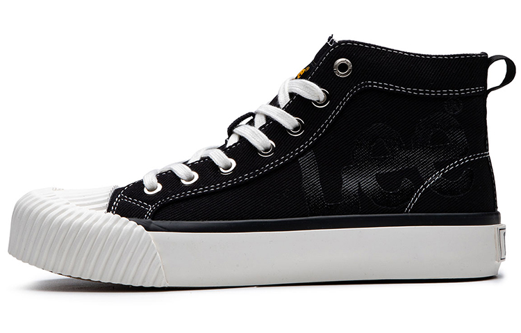 Lee Lightweight And Breathable High top Canvas Shoes Unisex Black