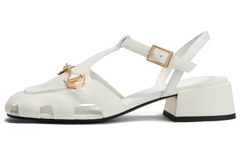 CHARLES&KEITH Pu Block Heel High Heels 3.9cm Women's