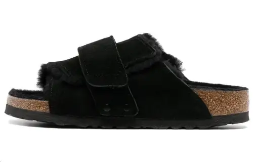 Birkenstock Kyoto Shearling Suede Sandals Women's