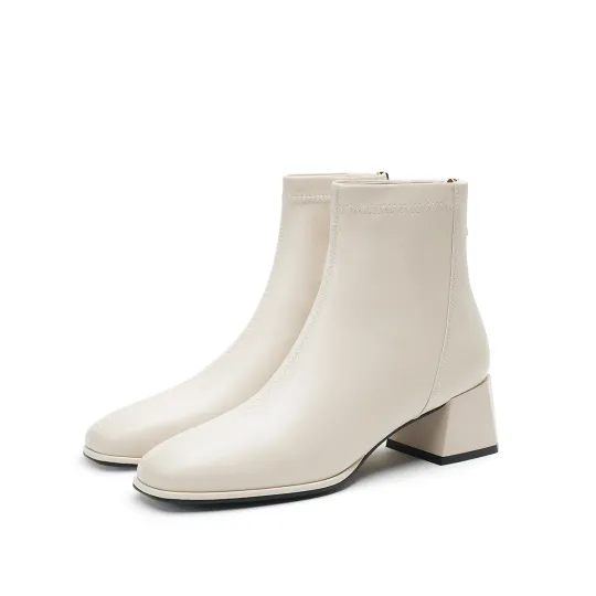 HARSON Ankle Boots Women's Beige/Black