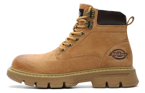 Dickies Short Mid Calf Combat Boots Women's Earth Yellow