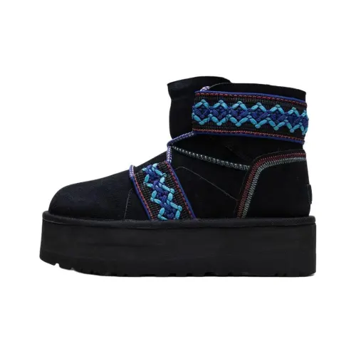 UGG Women's Classic Mini II Platform 'Braid - Black'