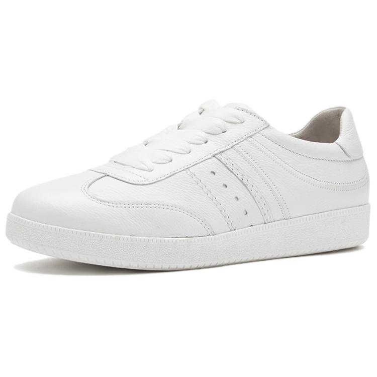 Gabor Cow Leather Low top Skateboard Shoes Women's White