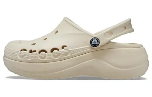 Crocs Baya Platform Clog EVA Clogs 4.1cm Women's Winter White