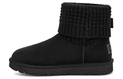 UGG Classic Solene Mini Snow Boots Black Women's