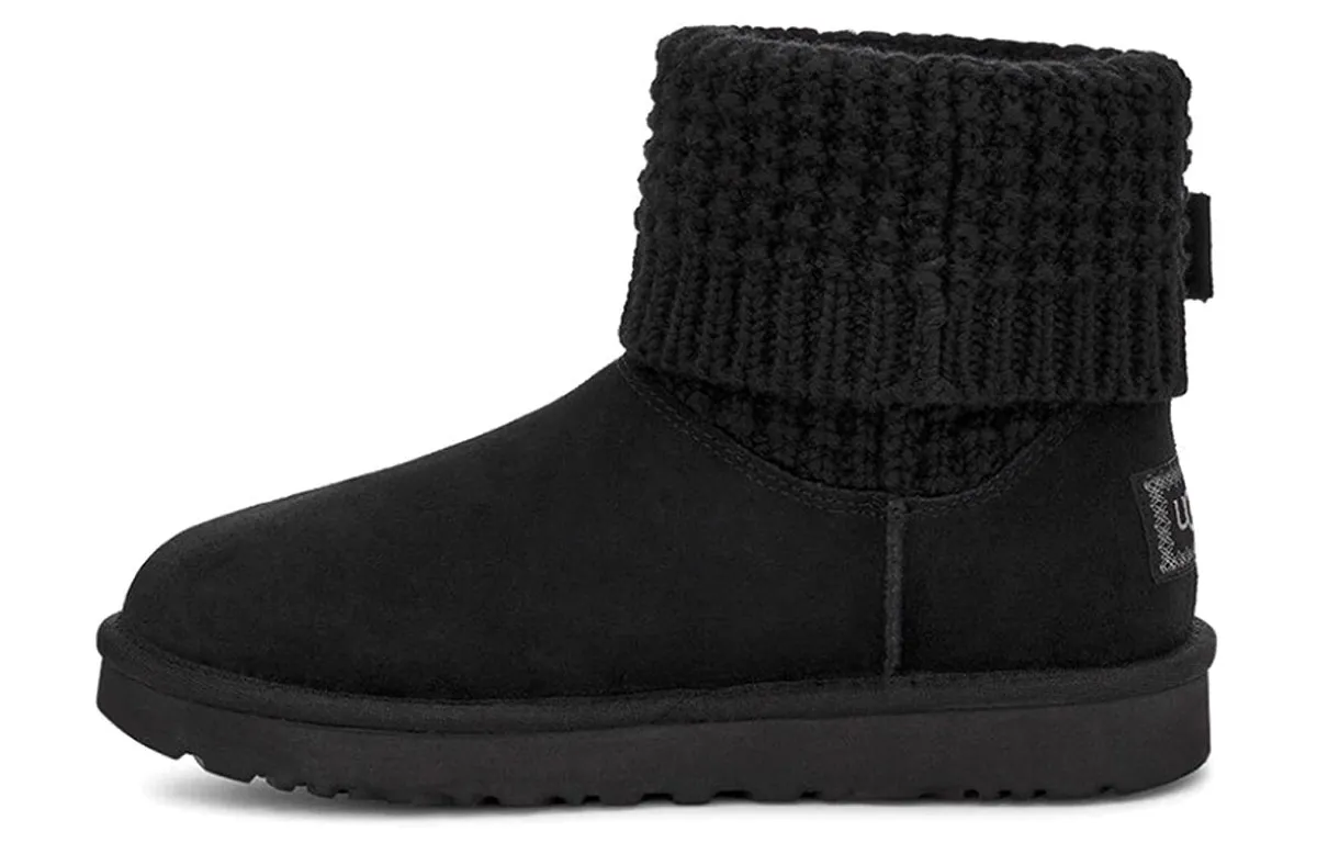 UGG Classic Solene Mini Snow Boots Black Women's