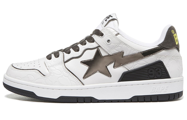 Мужские кеды A BATHING APE A BATHING APE SK8 STA (черно-белые)