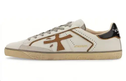 PREMIATA Leather Low top Skateboard Shoes Men's Ivory