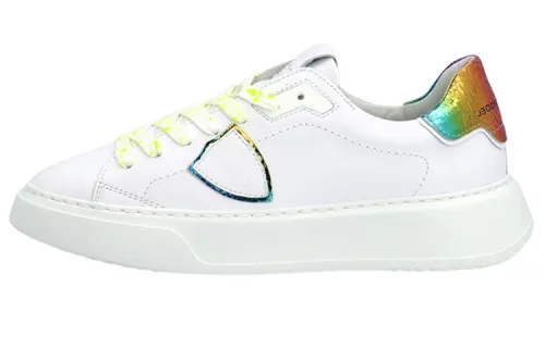 PHILIPPE MODEL Paris Temple Veau Metal Low-top Sneakers