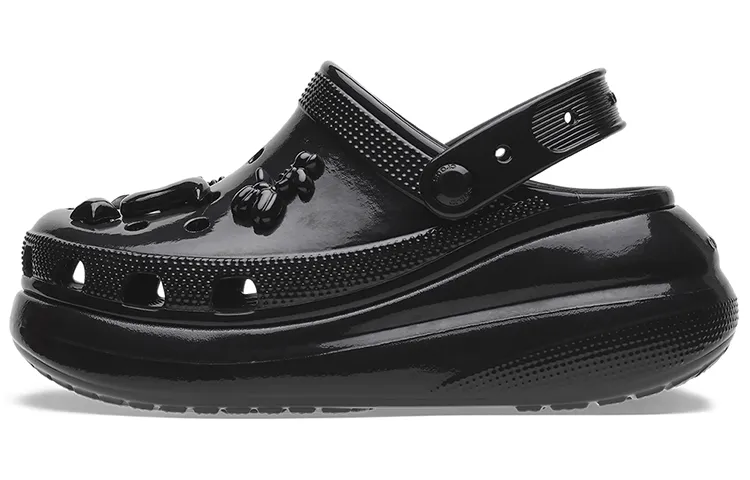 Crocs Crush High Shine Clogs 'Black' Women's