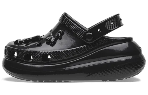 Crocs Crush High Shine Clogs 'Black' Women's