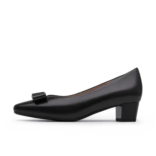 Chrisdien Deny Cow Leather Chunky Heel High Heels Women's