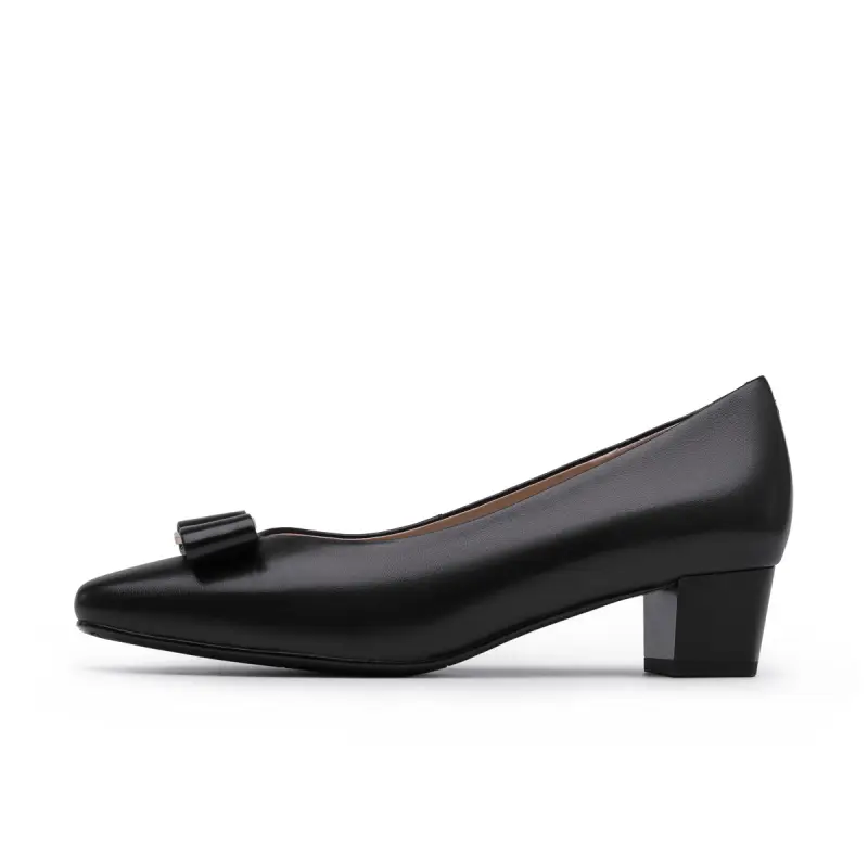 Chrisdien Deny Cow Leather Chunky Heel High Heels Women's