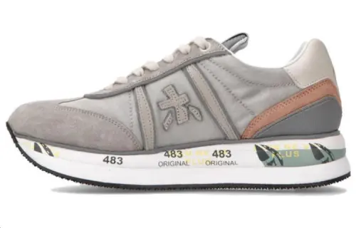 PREMIATA Leather Low top Casual Shoes Women's Gray